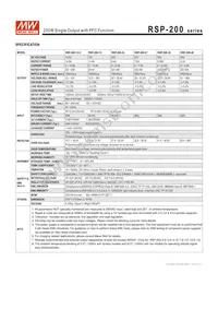 RSP-200-3.3 Datasheet Page 3