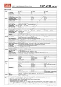 RSP-2000-12 Datasheet Page 2