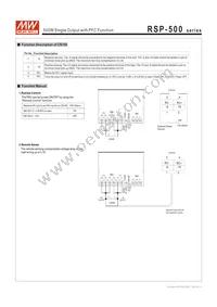 RSP-500-4 Datasheet Page 4