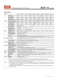 RSP-75-3.3 Datasheet Page 2