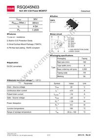 RSQ045N03TR Datasheet Cover