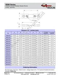 RSW-200-50 Datasheet Page 2