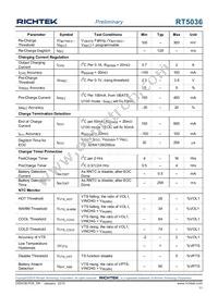 RT5036GQW Datasheet Page 11