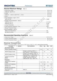 RT5037GQW Datasheet Page 9