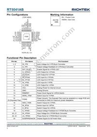 RT5041ABGQW Datasheet Page 2