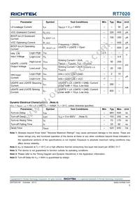 RT7020GS Datasheet Page 5