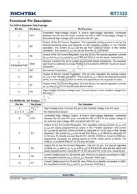 RT7322ELGSP Datasheet Page 3