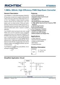 RT8099GQU Datasheet Cover