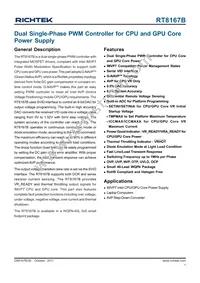 RT8167BGQW Datasheet Cover