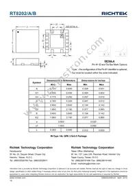 RT8202GQW Datasheet Page 18