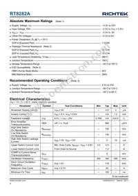 RT8282BHGSP Datasheet Page 4