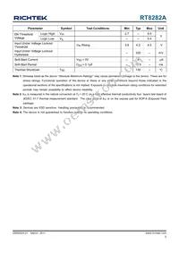 RT8282BHGSP Datasheet Page 5