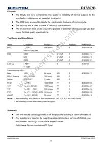 RT8807BGQW Datasheet Page 2