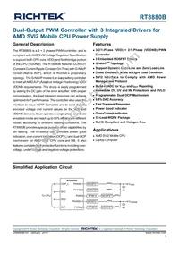 RT8880BGQW Datasheet Cover