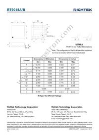RT9018A-25GSP Datasheet Page 12