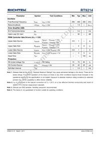 RT9214ZSP Datasheet Page 5