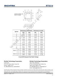 RT9214ZSP Datasheet Page 17