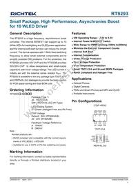 RT9293BGJ6 Datasheet Cover