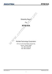 RT9619AGS Datasheet Cover