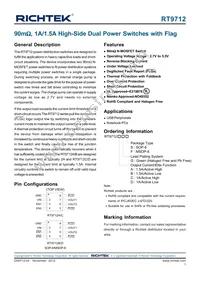 RT9712ABGS Datasheet Cover