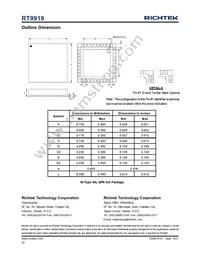 RT9919GQW Datasheet Page 22