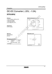 RTF010P02TL Datasheet Cover