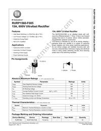 RURP1560-F085 Datasheet Cover