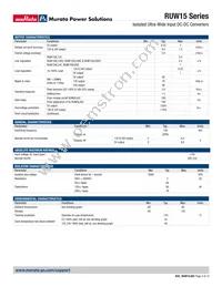 RUW15SL05HC Datasheet Page 2