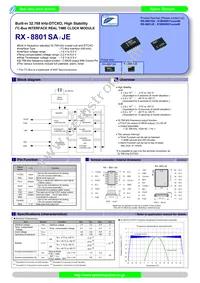 RX-8801JE:UA3 ROHS Datasheet Cover