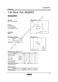 RZQ045P01TR Datasheet Cover