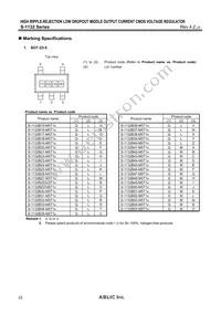 S-1132B55-I6T2G Datasheet Page 22