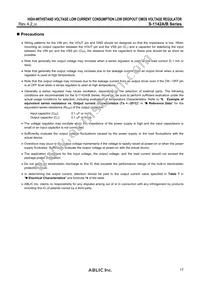 S-1142A50I-E6T1U Datasheet Page 17