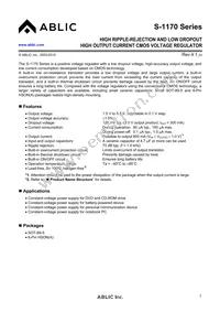 S-1170B55PD-OUOTFG Datasheet Cover