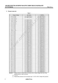 S-1172B50-U5T1G Datasheet Page 4
