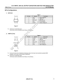 S-1315D41-M5T1U3 Datasheet Page 9