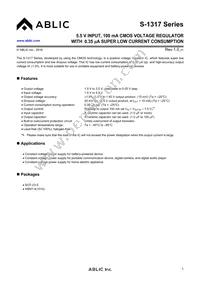 S-1317A10-A4T2U4 Datasheet Cover