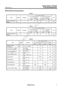 S-24C16DI-J8T1U5 Datasheet Page 7