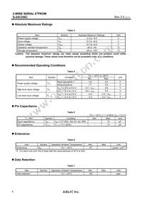 S-24C256CI-J8T1U4 Datasheet Page 4