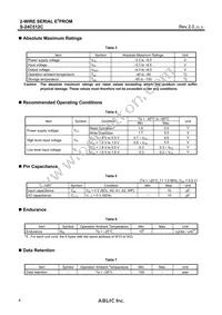 S-24C512CI-T8T1U4 Datasheet Page 4