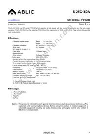 S-25C160A0I-T8T1U3 Datasheet Cover