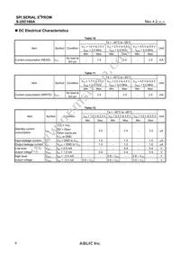 S-25C160A0I-T8T1U3 Datasheet Page 6
