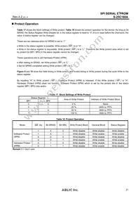 S-25C160A0I-T8T1U3 Datasheet Page 21