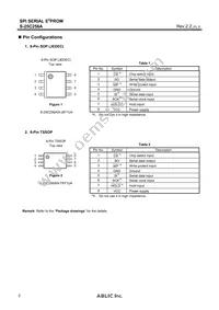 S-25C256A0I-T8T1U4 Datasheet Page 2