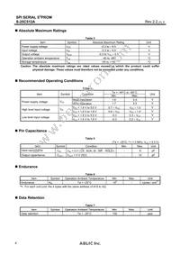 S-25C512A0I-J8T1U4 Datasheet Page 4