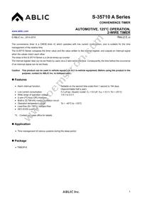 S-35710M01I-E8T3U Datasheet Cover