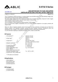 S-5732RSL2I-Y3N2U Datasheet Cover