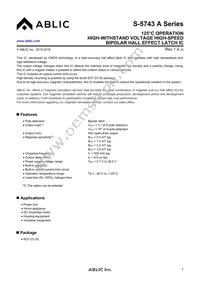 S-5743NBL9A-M3T4U Datasheet Cover