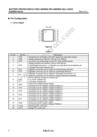 S-8204AAK-TCT1U Datasheet Page 4
