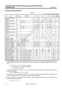 S-8209BAA-T8T1G Datasheet Page 8