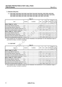 S-8211DBH-M5T1U Datasheet Page 10